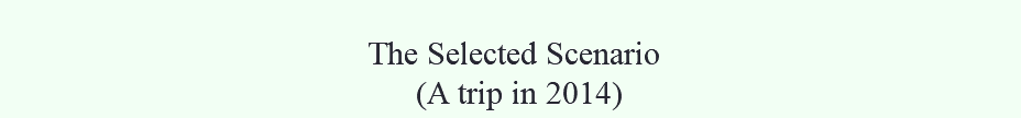  The Selected Scenario (A trip in 2014)